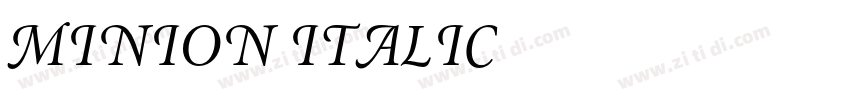 MINION ITALIC字体转换 MINION ITALIC字体转换